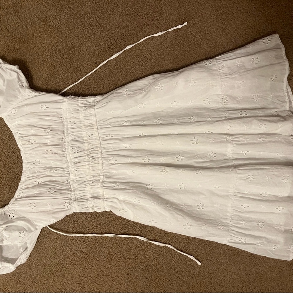 Hollister White Eyelet Kids Dress